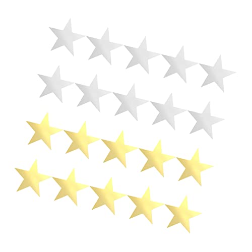 20st Handgeschnittenes Papier Goldstern-konfetti Goldene Sternausschnitte Tapetenausschnitte Pentagramm-ausschnitt Papier Klassenzimmerdekoration Aushöhlen Signaturtafel von CIMAXIC