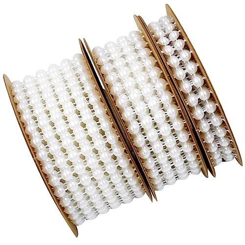 3 Rollen Perlenband in Halbkugelform Baumwollgirlande Band-layout-requisiten Für Hochzeit Dekoration Basteln 3 Rollen Perlenband in Halbkugelform Baumwollgirlande Band-layout-requisiten Für Hochzeit Dekoration Basteln von CIMAXIC