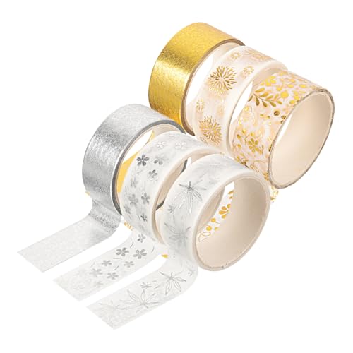 CIMAXIC 1 Box-set Goldstich-silberband Farbig Bemaltes Zierband Abdeckband, Dekoratives Klebeband Uv Sammelalbum Aufkleber Scrapbooking Washi Tape Mehrzweck-washi-tape Flüsterpapier CIMAXIC 1 Box-set Goldstich-silberband Farbig Bemaltes Zierband Abdeckband, Dekoratives Klebeband Uv Sammelalbum Aufkleber Scrapbooking Washi Tape Mehrzweck-washi-tape Flüsterpapier von CIMAXIC