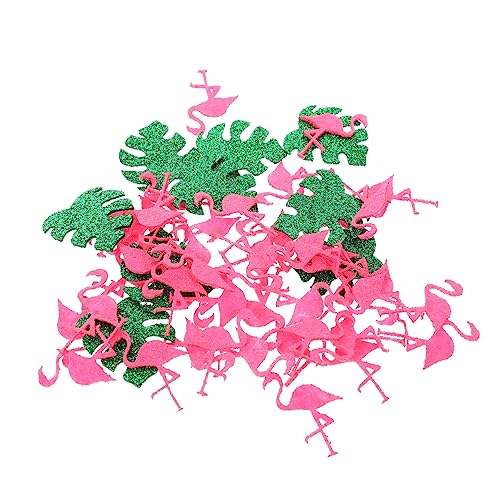 1 Flamingo-konfetti Konfetti Am Strand Dschungelstrand Ananas Konfetti Glitzernde Hawaii-pailletten Hawaii-tischkonfetti Hawaii-verzierung Nicht Gewebt Funkeln Monstera Bankett von CIMAXIC