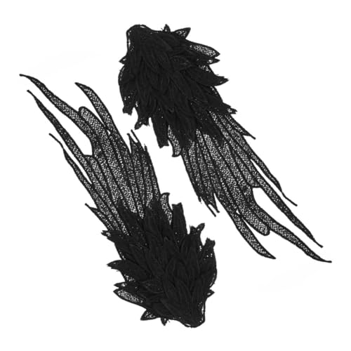 CIMAXIC 1 Paar Gestickte Flügelapplikation Charme Nähset Stich Pailletten Zum Basteln Nähnadeln Bausätze Mannschaft Stickerei Maschine Handwerk Für Polyestergarn Black CIMAXIC 1 Paar Gestickte Flügelapplikation Charme Nähset Stich Pailletten Zum Basteln Nähnadeln Bausätze Mannschaft Stickerei Maschine Handwerk Für Polyestergarn Black von CIMAXIC