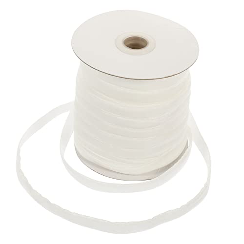 CIMAXIC 1 Rolle Beflockungsband seidenband ribbon bandalette slico dekobänder caps Hersteller Schleife Samtband schimmernd Geschenkband zum Binden Gummiband umschlagen Nylon Weiß CIMAXIC 1 Rolle Beflockungsband seidenband ribbon bandalette slico dekobänder caps Hersteller Schleife Samtband schimmernd Geschenkband zum Binden Gummiband umschlagen Nylon Weiß von CIMAXIC