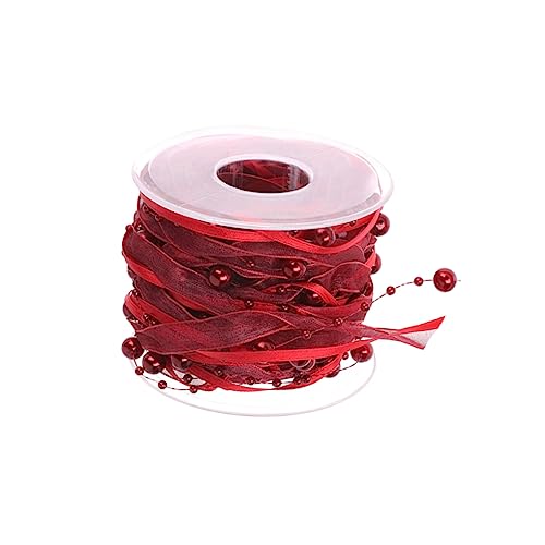 CIMAXIC 1 Rolle Geschenkband weihnachtsbaumdeko tannenbaum dekoration dekobäumchen tannenbaum geschenkeband Seide Stoffband Satinband Hochzeitsband Piyester-Gurtbänder für Partys von CIMAXIC