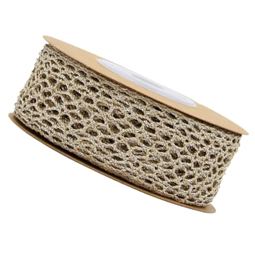 CIMAXIC 1 Rolle Mesh-band-seil Schleife Dekoration Zubehör Hochzeitsband Bausatz Gewebter Zopfbesatz Silber Seide Dekorativ Chiffon Spitzenband Gemustertes Band Party Stoff Band Seil Khaki CIMAXIC 1 Rolle Mesh-band-seil Schleife Dekoration Zubehör Hochzeitsband Bausatz Gewebter Zopfbesatz Silber Seide Dekorativ Chiffon Spitzenband Gemustertes Band Party Stoff Band Seil Khaki von CIMAXIC