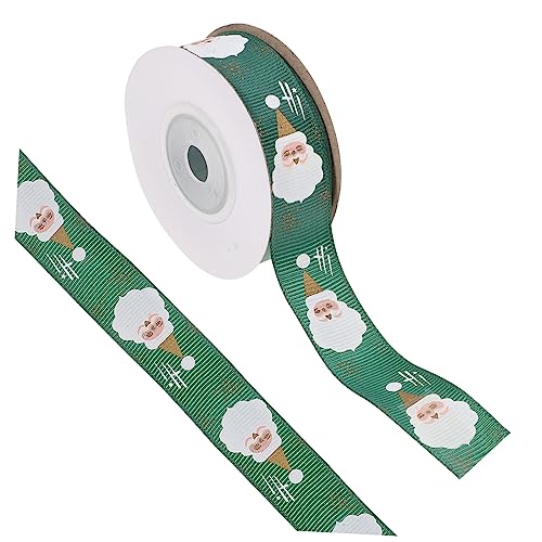CIMAXIC 1 Rolle Weihnachtsband ribbon bandfeile christmas accessories Weihnachtsaccessoire wihnachtsdeko Riese dünn Blau dekorativ Weihnachtsthemenbänder s Geschenkbänder Polyester Green von CIMAXIC