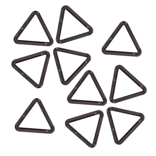 CIMAXIC 1 Satz 10 Stück dreieckige Taste Knöpfe für Kleidung Knopf Schild schwarze Knöpfe schwarze Zierleiste Kleidungszubehör Koffer-Taste Azusa-Legierung Black von CIMAXIC