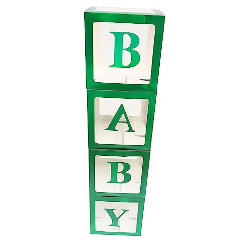 CIMAXIC 1 Satz Boxen Ballon-Box ballon box ballonbox Alphabet-Ballons Ballonständer für Tisch hochzeitsdeko Babyboxen mit Buchstaben für die Babyparty Babyboxen für die Babyparty Papier von CIMAXIC
