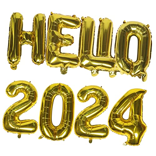 2024 Neujahrsparty-luftballons 2024 Nummernbuchstaben Dekorative Aluminiumfolien-luftballons Set von CIMAXIC