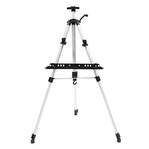 CIMAXIC 1 Satz Staffeleiständer klappbare Künstlerstaffelei malen verstellbare Kunststaffelei für easel bilderständer Malerei Regal Malstaffelei mit Aufbewahrungstasche Polyester Silver von CIMAXIC