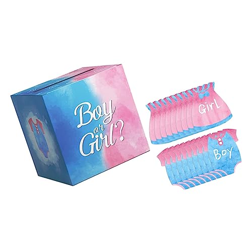 CIMAXIC Gender Reveal Party Abstimmungsbox Baby Shower Abstimmung Baby Gender Reveal Party Supplies Papier Abstimmung Ornamente Set CIMAXIC Gender Reveal Party Abstimmungsbox Baby Shower Abstimmung Baby Gender Reveal Party Supplies Papier Abstimmung Ornamente Set von CIMAXIC