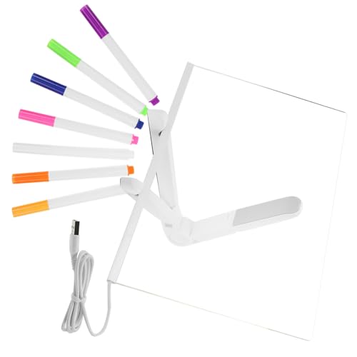 CIMAXIC 1 Set Led-notiztafel Für Kinder, Led-zeichenbrett, Schreibblock Für Erwachsene Und Kinder Mit Stiften Für Zuhause, Büro, Schule, Bar, Café, 11,79 X 7,86 Zoll von CIMAXIC