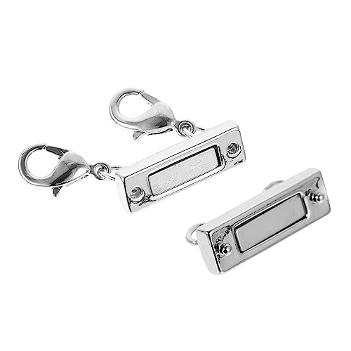 CIMAXIC 1 Stück Kettengliederschnalle Magnetischer Schmuckverschluss DIY Schmuckverschluss Silber geschichtet für armband magnetische schnalle armband schnalle selber machen Kupfer Silver von CIMAXIC