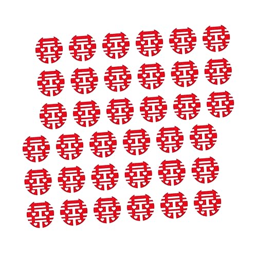 1 hochzeitsdeko Konfetti-Dekor Konfetti für Glück Scherenschnitt Tischkonfetti Hochzeit Konfetti aus Stoff dekoratives Konfetti Hand bestreuen schmücken China rot von CIMAXIC