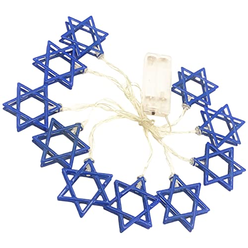 CIMAXIC 1.65m Hanukkah Led Lichterkette Mit Davidstern-design Lange Batteriebetriebene Lichterkette Mit Warmweißen Leds Dekoration Für Hanukkah Innen Außeneinsatz CIMAXIC 1.65m Hanukkah Led Lichterkette Mit Davidstern-design Lange Batteriebetriebene Lichterkette Mit Warmweißen Leds Dekoration Für Hanukkah Innen Außeneinsatz von CIMAXIC