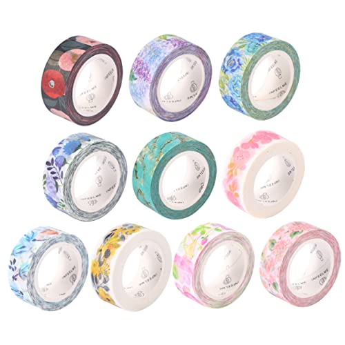 CIMAXIC 10 Rollen Blumenband Kunstband Dekoratives Klebeband Empfindlich Farbig Basteln Abdeckband Bunt Ästhetische Aufkleber Folienband Blumen- Maskierung Funkelnd Dekorative Bänder CIMAXIC 10 Rollen Blumenband Kunstband Dekoratives Klebeband Empfindlich Farbig Basteln Abdeckband Bunt Ästhetische Aufkleber Folienband Blumen- Maskierung Funkelnd Dekorative Bänder von CIMAXIC