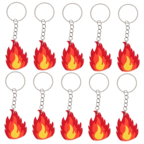 CIMAXIC 10 Stück Heroischer Feuerwehrmann-schlüsselring Feuerdekorationen Flammen-charms Für Feuerwehrmann-partybevorzugung Einzigartige Unterstützung Partydekorationen CIMAXIC 10 Stück Heroischer Feuerwehrmann-schlüsselring Feuerdekorationen Flammen-charms Für Feuerwehrmann-partybevorzugung Einzigartige Unterstützung Partydekorationen von CIMAXIC