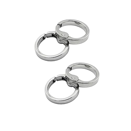 CIMAXIC 10 Stück Schlüsselkettenringe Tasche Schnalle Geteilte Ringe Schlüsselbund Schlüsselanhänger Kreis Federringe Silver CIMAXIC 10 Stück Schlüsselkettenringe Tasche Schnalle Geteilte Ringe Schlüsselbund Schlüsselanhänger Kreis Federringe Silver von CIMAXIC