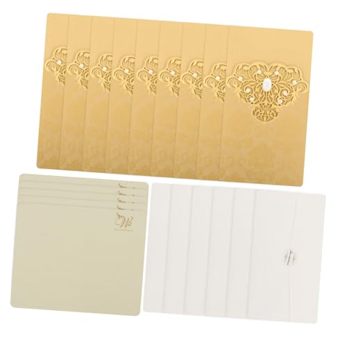 CIMAXIC 10 Stück Umschlag Hohleinladung Hochzeitsdeko Dekoration Hochzeitskarte Einladungsumschläge Kartenumschläge Einladungskarte Hochzeitseinladung Goldenes Papier CIMAXIC 10 Stück Umschlag Hohleinladung Hochzeitsdeko Dekoration Hochzeitskarte Einladungsumschläge Kartenumschläge Einladungskarte Hochzeitseinladung Goldenes Papier von CIMAXIC