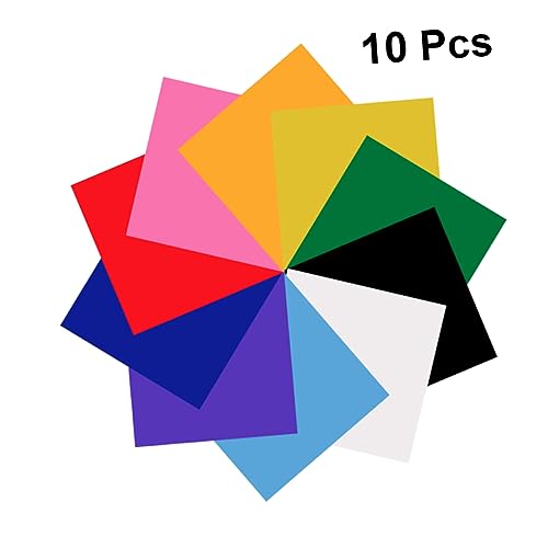 CIMAXIC 10 Stück Wärmeübertragungsfolie Für Kleidung Mini Transferpapier Für Hemden Hitze Vinyl Übertragen Kleidung Heiße Karte Pu-schriftzugfolie von CIMAXIC