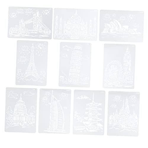 CIMAXIC 10 Stück Zeichnungsvorlage Diy-vorlage Scrapbook-malschablone Template-architektur-kit Schablonen Zum Zeichnen Vorlagen Für Kunstschablonen Diy -zeichenbrett Malbrett Transparent CIMAXIC 10 Stück Zeichnungsvorlage Diy-vorlage Scrapbook-malschablone Template-architektur-kit Schablonen Zum Zeichnen Vorlagen Für Kunstschablonen Diy -zeichenbrett Malbrett Transparent von CIMAXIC