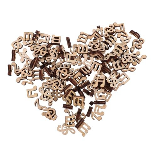 CIMAXIC 100 Stück Holzhandwerk woodwork holzornament Holzschnitte für Kunsthandwerk Unvollendete Holzstücke Holzbasteln klare Zierkugeln halbe Dübel zarte Holzscheibe Notizen zum Basteln von CIMAXIC