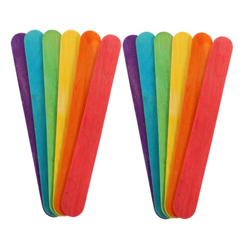 CIMAXIC 100 Stück Jumbo-eisstiele Aus Holz, Bastelstäbchen, Breite Lutscherstäbchen, Leckerli-stäbchen, Eis-bastelstäbchen, Zungenspatel, Wachsstäbchen CIMAXIC 100 Stück Jumbo-eisstiele Aus Holz, Bastelstäbchen, Breite Lutscherstäbchen, Leckerli-stäbchen, Eis-bastelstäbchen, Zungenspatel, Wachsstäbchen von CIMAXIC