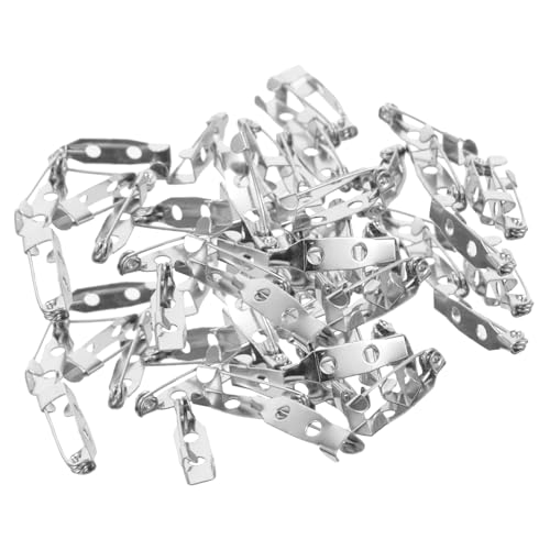 CIMAXIC 100Stücke Broschennadeln mit Sicherheitsverschluss Nadelrücken für DIY Schmuck Robuste Sicherheitsnadeln für Bastelarbeiten und Anstecknadeln für Projekte von CIMAXIC