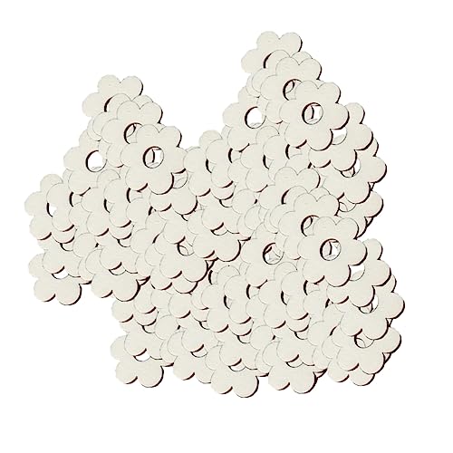 CIMAXIC 100Stücke Holzscheiben im Pflaumenblüten Design DIY Bastelornamente für Party Hochzeit und Home Dekoration pro Packung Gemischt CIMAXIC 100Stücke Holzscheiben im Pflaumenblüten Design DIY Bastelornamente für Party Hochzeit und Home Dekoration pro Packung Gemischt von CIMAXIC