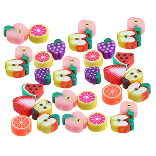 CIMAXIC 100Stücke Obstthema Polymer Tonperlen Handgemachte Spacer Perlen für Schmuckherstellung Gemischte Designs für Armbänder und DIY Dekorationen CIMAXIC 100Stücke Obstthema Polymer Tonperlen Handgemachte Spacer Perlen für Schmuckherstellung Gemischte Designs für Armbänder und DIY Dekorationen von CIMAXIC