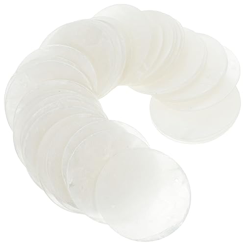 CIMAXIC 100Stücke Runde Muschelstücke Handgefertigte Windglocken DIY Muschelscheiben für Schmuckherstellung Ohrringe und Dekoration Natürliche Transparente Muschelschalen Doppelloch CIMAXIC 100Stücke Runde Muschelstücke Handgefertigte Windglocken DIY Muschelscheiben für Schmuckherstellung Ohrringe und Dekoration Natürliche Transparente Muschelschalen Doppelloch von CIMAXIC