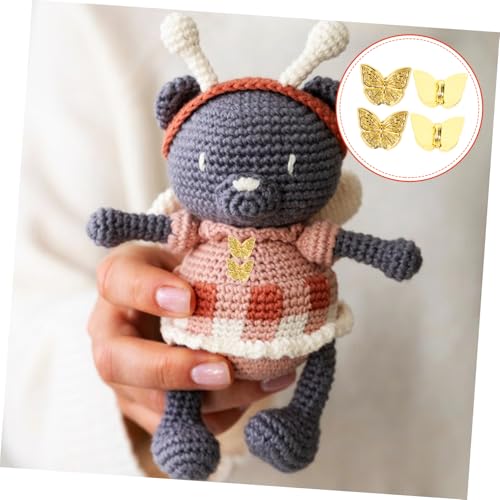 CIMAXIC 100Stücke Schmetterlings Puppenknöpfe DIY Kleidung Zubehör für Bjd Puppen Näh und Bastelaccessoires für Puppenkleidung im Eleganten CIMAXIC 100Stücke Schmetterlings Puppenknöpfe DIY Kleidung Zubehör für Bjd Puppen Näh und Bastelaccessoires für Puppenkleidung im Eleganten von CIMAXIC