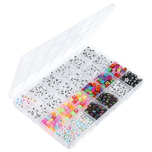 CIMAXIC 1080 Stück Buchstabenperlen Multifunktionale Diy Kunststoffperlen für Armbänder und Bastelprojekte für und Schmuckherstellung CIMAXIC 1080 Stück Buchstabenperlen Multifunktionale Diy Kunststoffperlen für Armbänder und Bastelprojekte für und Schmuckherstellung von CIMAXIC