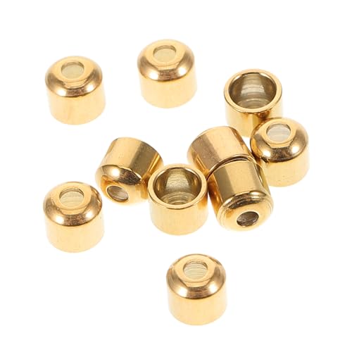 CIMAXIC 10Stücke Kordelstopper Seilendverschlüsse für DIY Projekte Tragbar und Vielseitig für Schmuckherstellung und Zubehör für Lederseile Korrosionsbeständig CIMAXIC 10Stücke Kordelstopper Seilendverschlüsse für DIY Projekte Tragbar und Vielseitig für Schmuckherstellung und Zubehör für Lederseile Korrosionsbeständig von CIMAXIC