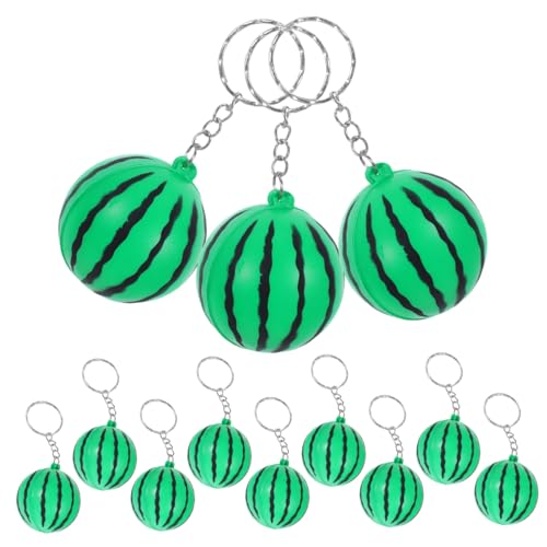 CIMAXIC 12 Stück Erdbeer Schlüsselanhänger Wassermelonen Zeug Schlüsselanhänger Wassermelonen Frucht Schlüsselanhänger Wassermelonenscheiben Wassermelonen Party Dekorationen von CIMAXIC