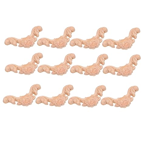 CIMAXIC 12 Stück Holzschnitzerei Möbel Applikation Dekorative Eckenverkleidung Natürliche Holzornamente für Möbel Langlebig und Sicher der Anwendung CIMAXIC 12 Stück Holzschnitzerei Möbel Applikation Dekorative Eckenverkleidung Natürliche Holzornamente für Möbel Langlebig und Sicher der Anwendung von CIMAXIC