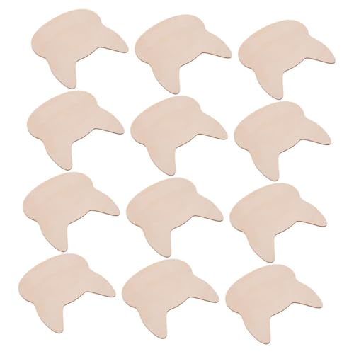 CIMAXIC 12 Stück Katzengraffiti -anhänger Handwerksdekorationen Aus Holz Wanddekoration Holz Katzenholzausschnitte Leere Holzscheiben Unfertige Holzformen Diy Maldekore Beige Hölzern von CIMAXIC