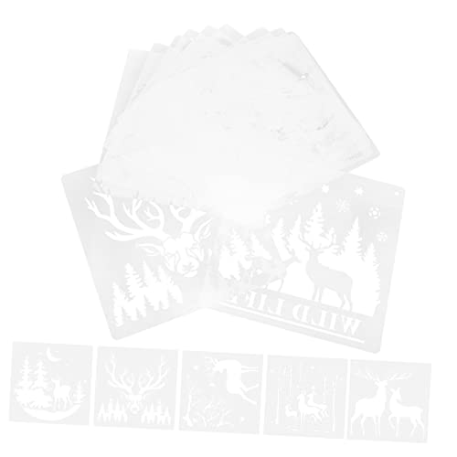 CIMAXIC 12 Stück Malvorlage schablonen für stoffmalerei Winterliche Bastelschablonen Weihnachtsbaum Frohe Weihnachten Schablonen Malschablonen für Wildtiere Schablonen zum Malen Plastik CIMAXIC 12 Stück Malvorlage schablonen für stoffmalerei Winterliche Bastelschablonen Weihnachtsbaum Frohe Weihnachten Schablonen Malschablonen für Wildtiere Schablonen zum Malen Plastik von CIMAXIC