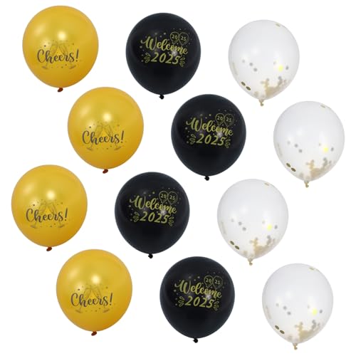 CIMAXIC 14 Stück Neujahrsballons Dekorationen Partyzubehör Neujahrs Deckendekor Latexballon Silvesterparty Neujahrsparty Ballon Zur Dekoration Emulsion CIMAXIC 14 Stück Neujahrsballons Dekorationen Partyzubehör Neujahrs Deckendekor Latexballon Silvesterparty Neujahrsparty Ballon Zur Dekoration Emulsion von CIMAXIC