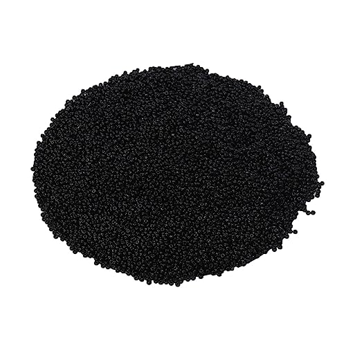 CIMAXIC 15000 Stück Glasperlen für die Schmuckherstellung bastelmaterial für bastelsets für glaskugel Glasperlen für Lampen Perlen für die Herstellung von Halsketten Black von CIMAXIC
