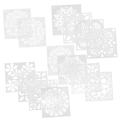 CIMAXIC 16 Stück Malvorlage Vorlagen malen Malschablonen Mandala-Punktierungswerkzeuge Malerei basteln art set for Vorlagen zum Zeichnen von Blumen bunte Mandala-Vorlagen Weiß CIMAXIC 16 Stück Malvorlage Vorlagen malen Malschablonen Mandala-Punktierungswerkzeuge Malerei basteln art set for Vorlagen zum Zeichnen von Blumen bunte Mandala-Vorlagen Weiß von CIMAXIC