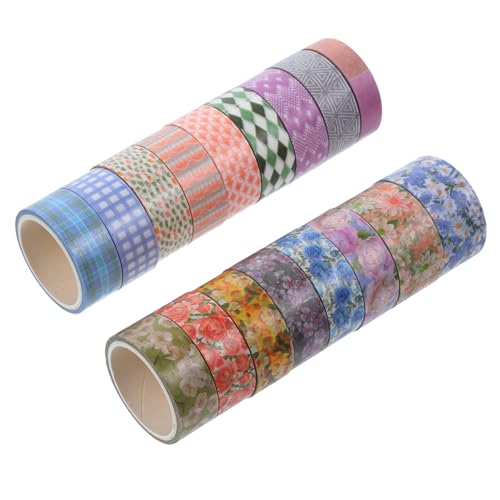 CIMAXIC 17 Rollen Blumen Und Washi Tape Ästhetisch Blumenband Papier Klebeband Blumen- Klebstoff Handkontoband Für Mädchen Diy-handbuch-bänder Zubehör Für Handkonten Japanisches Papier CIMAXIC 17 Rollen Blumen Und Washi Tape Ästhetisch Blumenband Papier Klebeband Blumen- Klebstoff Handkontoband Für Mädchen Diy-handbuch-bänder Zubehör Für Handkonten Japanisches Papier von CIMAXIC