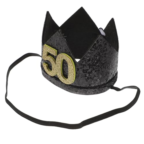 CIMAXIC Hay Geburtstagskrone Für Erwachsene Kappe Zum 50. Geburtstag Dekorativer Partyhut Kronendesign Partyzubehör Leicht Tragbar CIMAXIC Hay Geburtstagskrone Für Erwachsene Kappe Zum 50. Geburtstag Dekorativer Partyhut Kronendesign Partyzubehör Leicht Tragbar von CIMAXIC