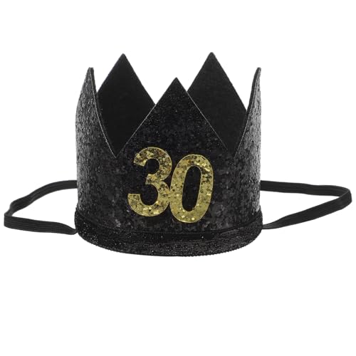 CIMAXIC Glänzende Partyhüte Zum 30. Geburtstag Kronenhut Für Dekorative Zwecke CIMAXIC Glänzende Partyhüte Zum 30. Geburtstag Kronenhut Für Dekorative Zwecke von CIMAXIC