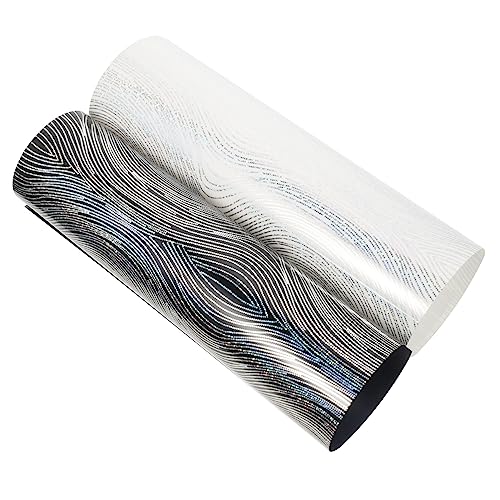 CIMAXIC 2 Blätter Vinyl-Transfer folie tshirt aufdruck vinylfolie übertragungspapier Übertragungsband Film bettwäsche bastelset Wärmeübertragungsfolien selber machen Kleiderfolie Pu Black von CIMAXIC