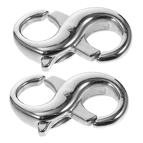 CIMAXIC 2 Stück Doppelter Lobster Clasp Schmuckverschluss für Armbänder und Diy Zubehör Robuste Verbindung für Individuelles Basteln und Schmuckherstellung von CIMAXIC