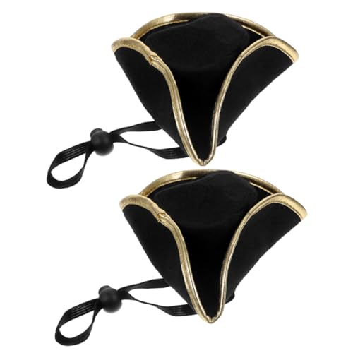 CIMAXIC 2 Stück Dreispitz Kopfkappe Piratenhut Piratenzubehör Piratenkostüm Für Mädchen Cosplay Kapitänshüte Partyhüte Korsett Eckkappe Hundekappe Piratenflaggen Kostüme CIMAXIC 2 Stück Dreispitz Kopfkappe Piratenhut Piratenzubehör Piratenkostüm Für Mädchen Cosplay Kapitänshüte Partyhüte Korsett Eckkappe Hundekappe Piratenflaggen Kostüme von CIMAXIC