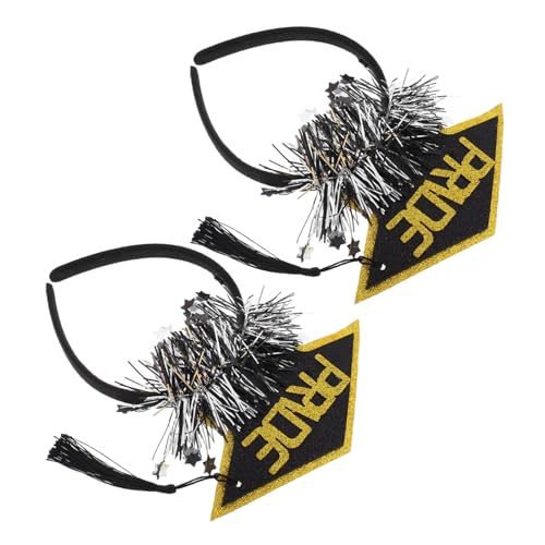 CIMAXIC 2 Stück Stirnband Doktorhut Kopfschmuck Stirnbänder Absolventenkappe Stirnband Absolventenkappe Haarband Absolventenkappe Cosplay Haardekore Für Auftritte Haarschmuck CIMAXIC 2 Stück Stirnband Doktorhut Kopfschmuck Stirnbänder Absolventenkappe Stirnband Absolventenkappe Haarband Absolventenkappe Cosplay Haardekore Für Auftritte Haarschmuck von CIMAXIC