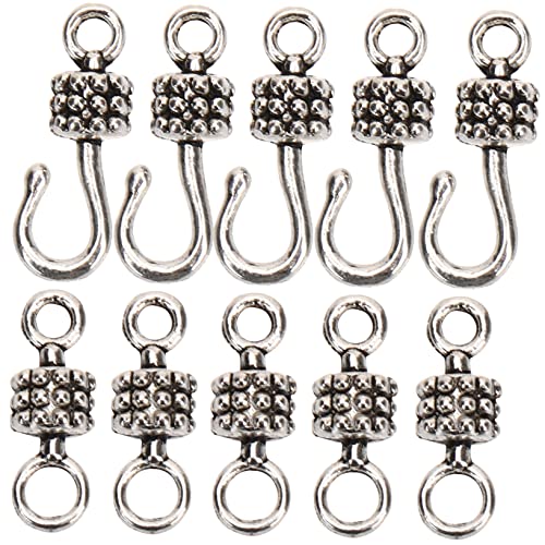 CIMAXIC 20 Paare schmuck stecker schmuckverbinder Schmuckverschlüsse Schmuckbasteln Schmuckherstellungszubehör Armbandverschlüsse Zubehör zur Schmuckherstellung Legierung Silver CIMAXIC 20 Paare schmuck stecker schmuckverbinder Schmuckverschlüsse Schmuckbasteln Schmuckherstellungszubehör Armbandverschlüsse Zubehör zur Schmuckherstellung Legierung Silver von CIMAXIC