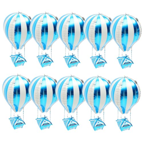 CIMAXIC 20 Stück Heißluftballon luftballons event balongas Festliche Dekoration wasserballon Grün bunt enthalten Die Party-Dekorationsballons geburtstag ballon Aluminiumfolie Blue von CIMAXIC