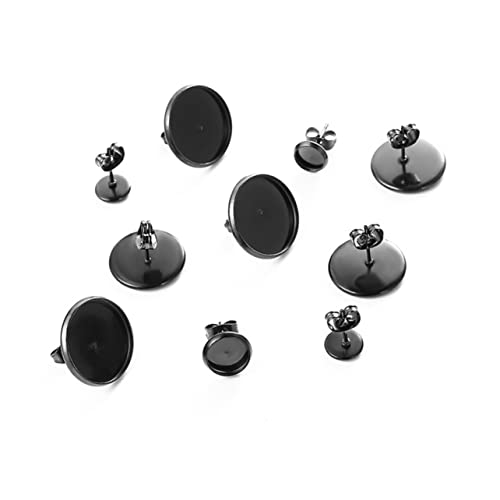 CIMAXIC 20 Stück Ohrringbasis ohrringstecker ohrring zubehör Ohrring Design Ohrring Stopper Reize Creolen Damen Schmuck DIY zubehör für ohrringe Zubehör zur Herstellung von Ohrringen Black CIMAXIC 20 Stück Ohrringbasis ohrringstecker ohrring zubehör Ohrring Design Ohrring Stopper Reize Creolen Damen Schmuck DIY zubehör für ohrringe Zubehör zur Herstellung von Ohrringen Black von CIMAXIC